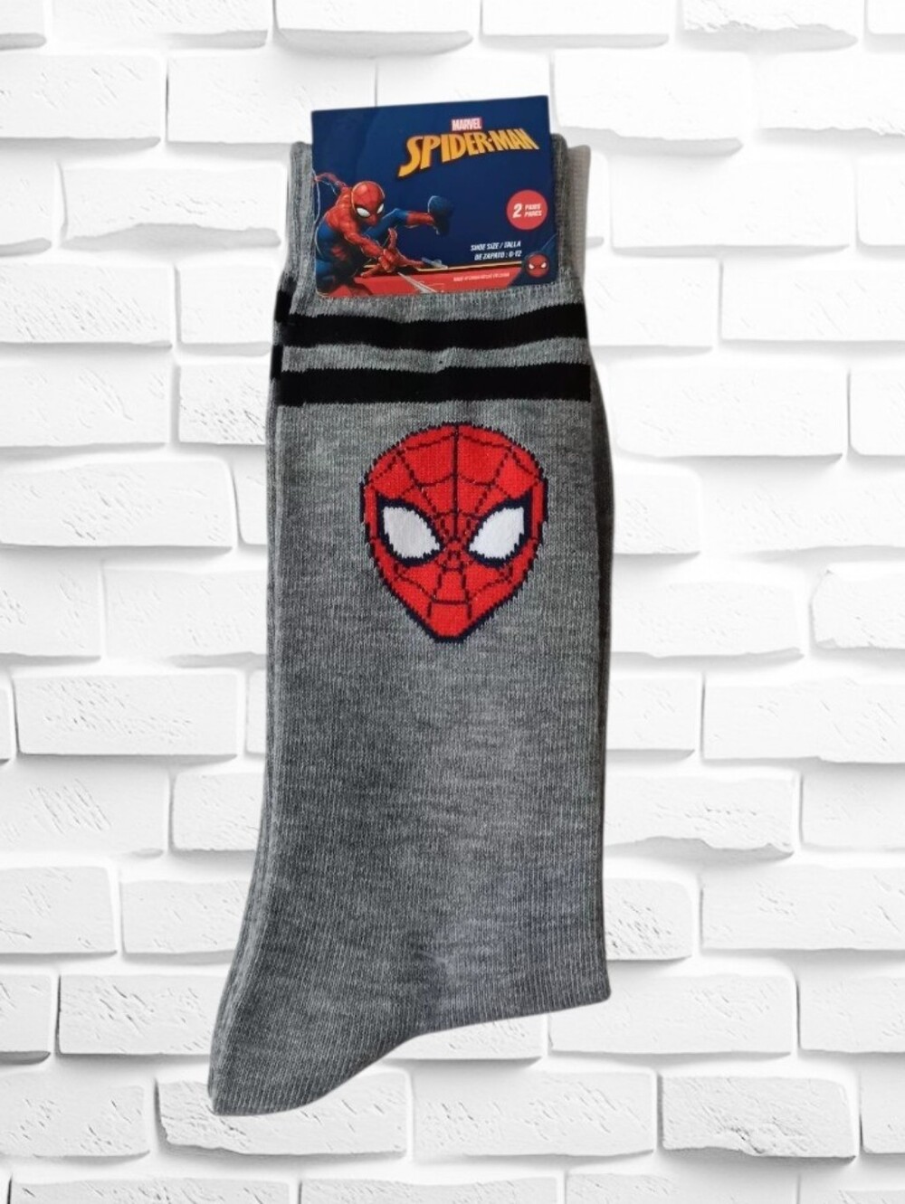 Marvel Spiderman Gray Socks